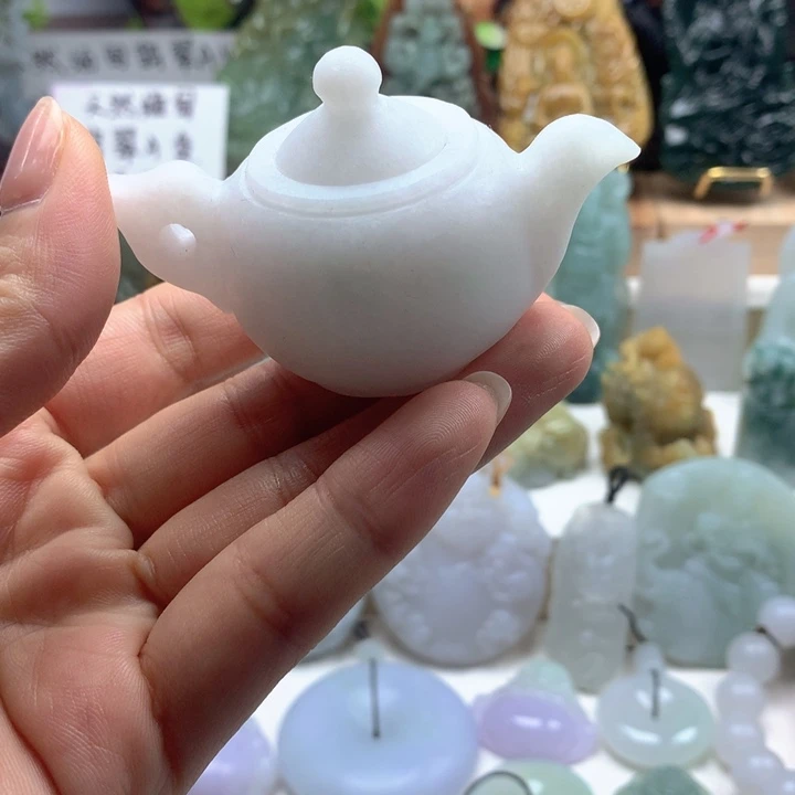 未镶嵌定制翡翠茶壶