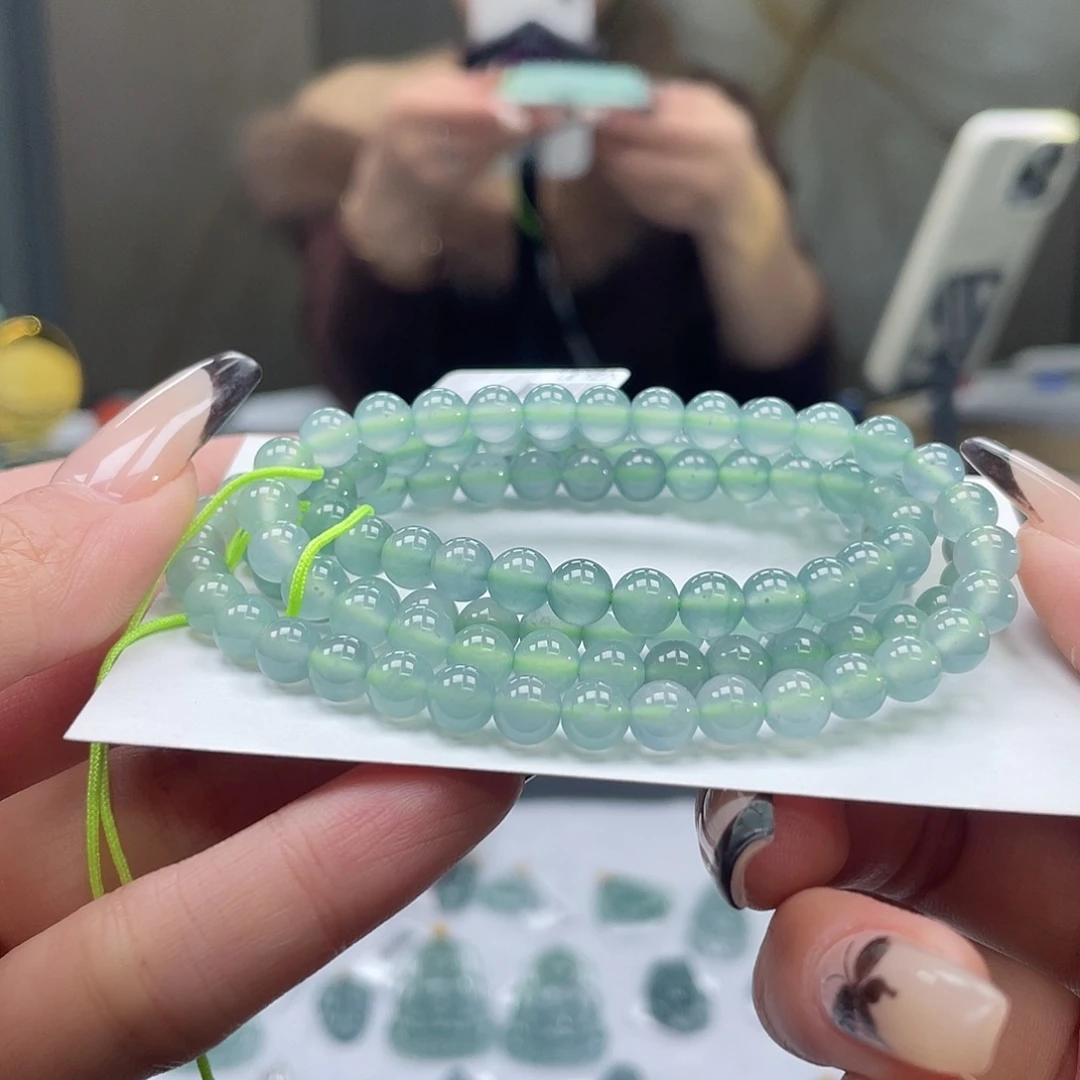 翡翠未镶嵌套链天然a货翡翠