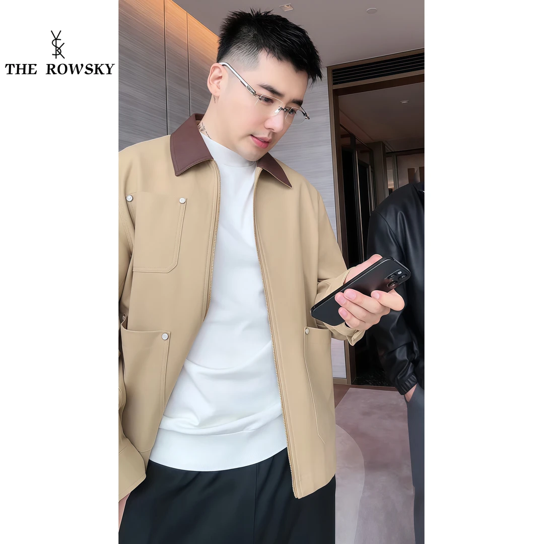 杨圣坤2025新品男士纯棉定制高奢珠帆休闲工装夹克外套SK2591910