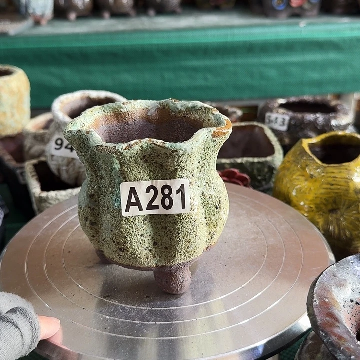 内口8高10粗陶手工