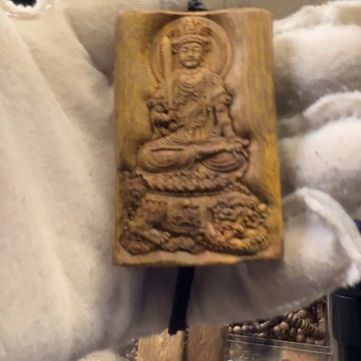 泽***洋沉香摆件摆件牌文殊菩萨