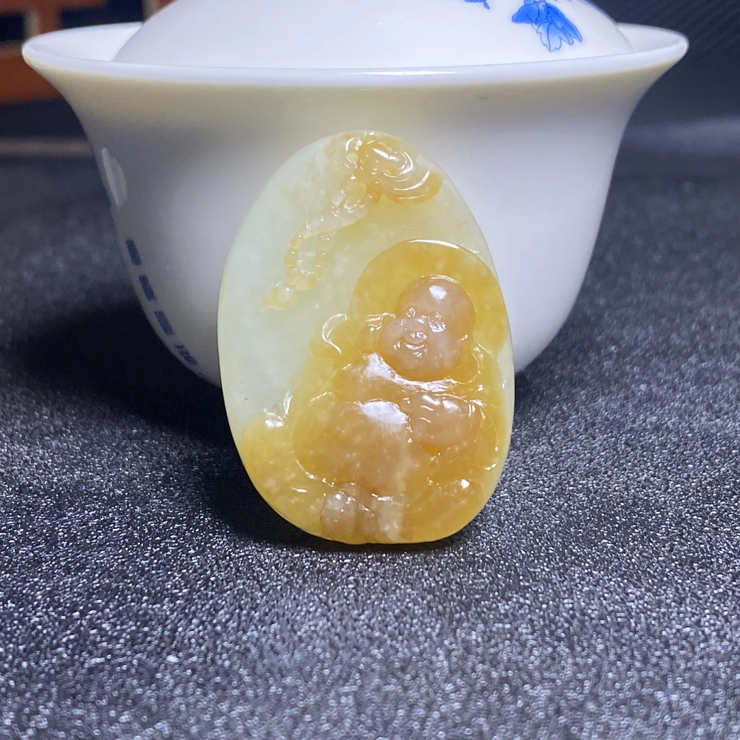 92701和田玉糖白玉佛公