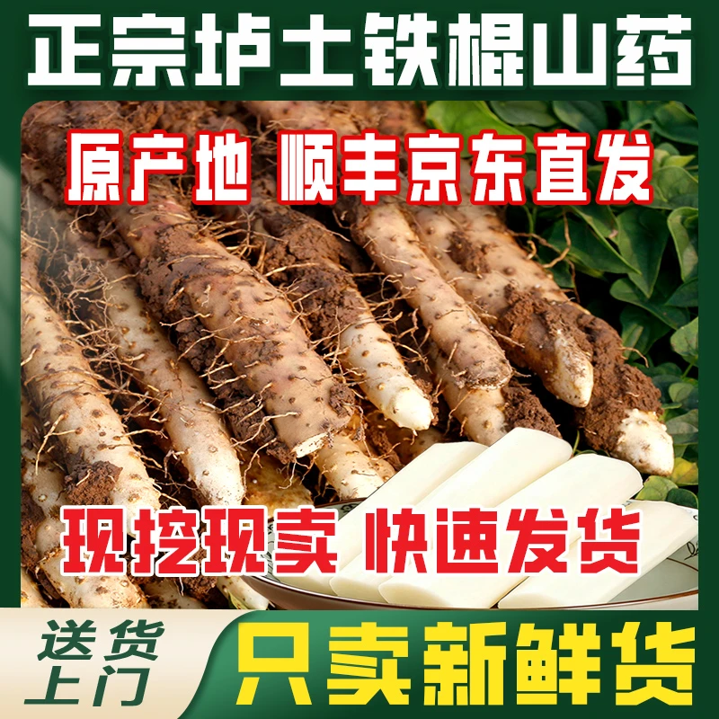 正宗温县垆土铁棍山药2025新鲜现挖顺丰京东包邮食补家庭必备