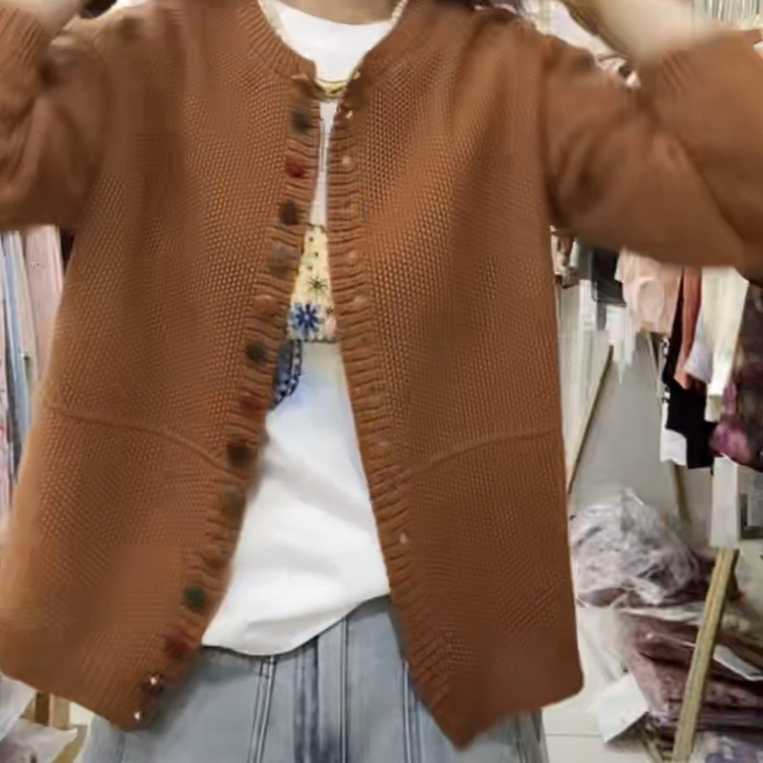 时尚棉麻拉链款外套