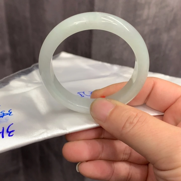 灰***皮翡翠未镶嵌手镯手镯