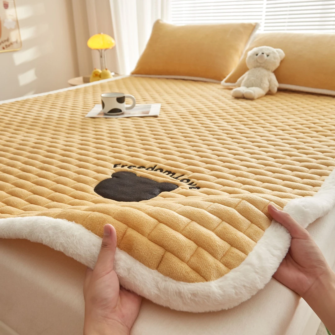 牛奶绒夹棉床垫床护垫软垫家用冬季加厚保暖床褥垫宿舍学生单人