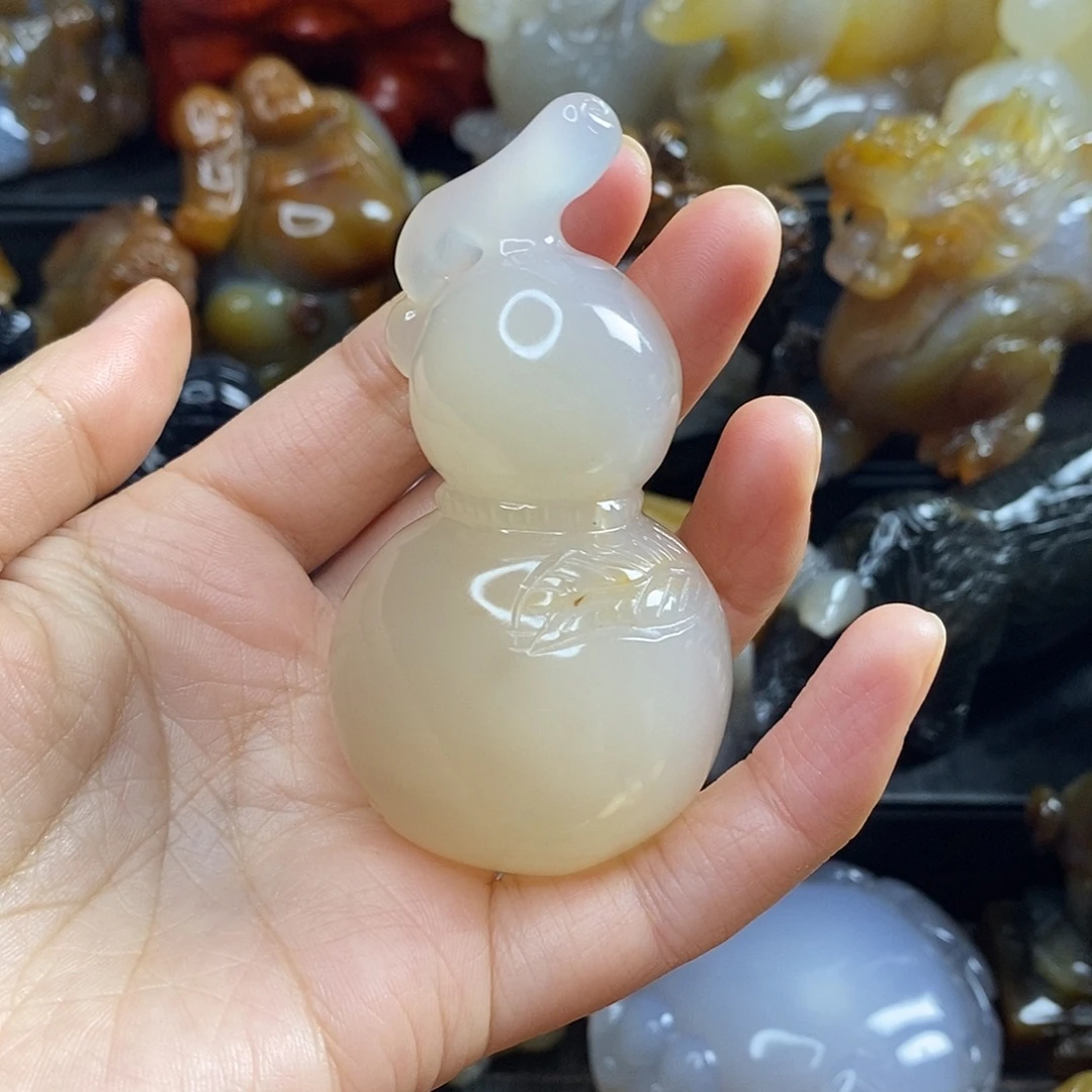玛瑙/玉髓未镶嵌手把件