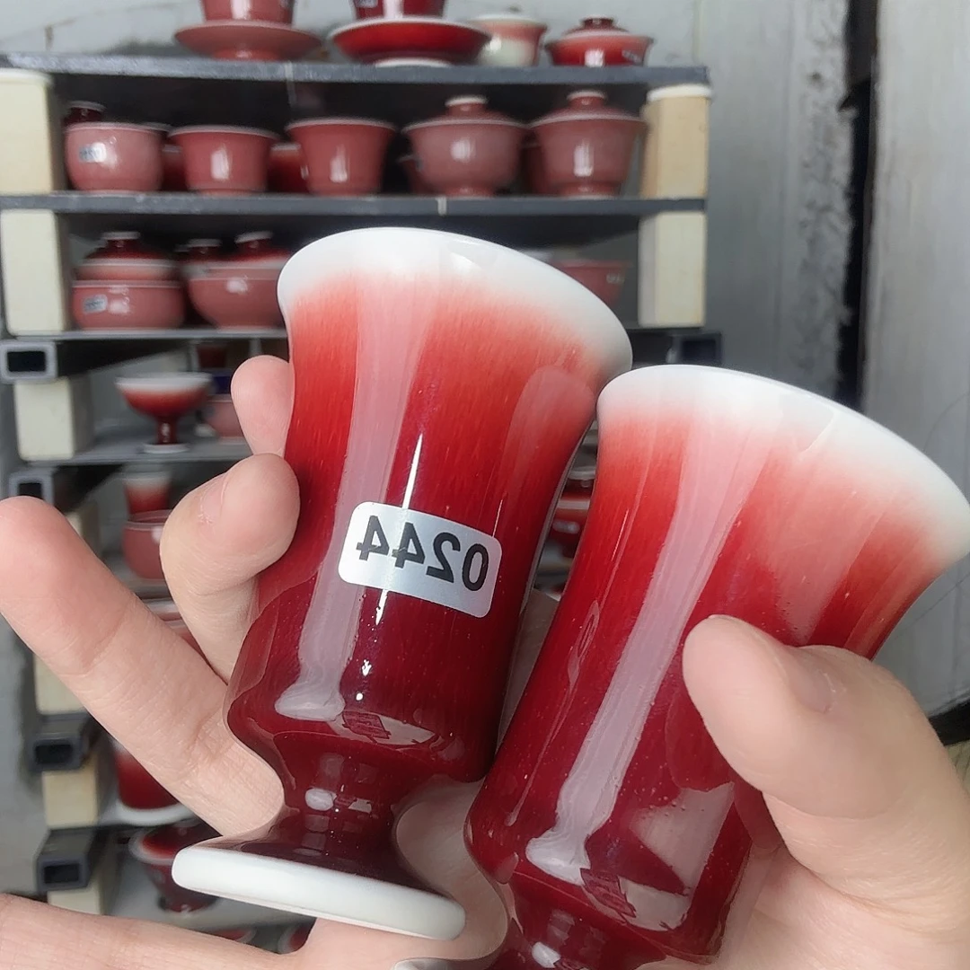 瓷片景德镇郎红陶瓷