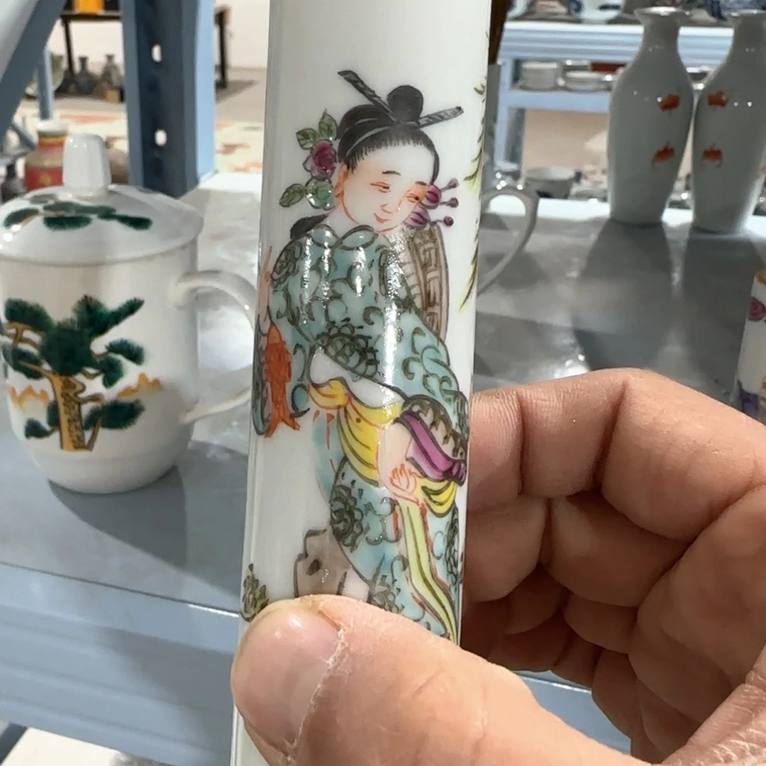 瓷片摆件手绘瓷器全部处理了吧
