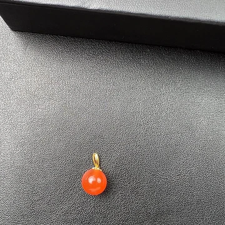 未镶嵌单珠南红玛瑙