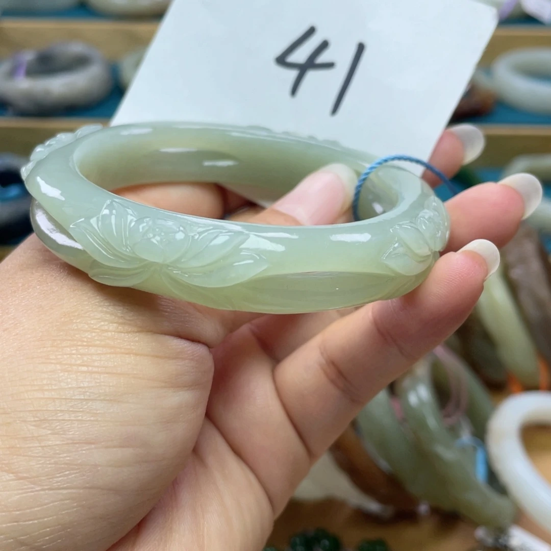 未镶嵌手镯和田玉圈口60