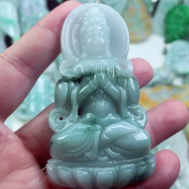 翡翠未镶嵌吊坠(不含链)