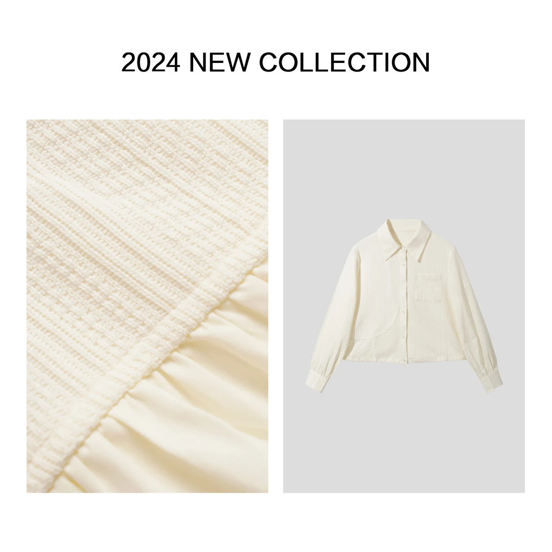 【小依专享】 C3F39001B 女装纯色衬衫 经典不失时尚-9001