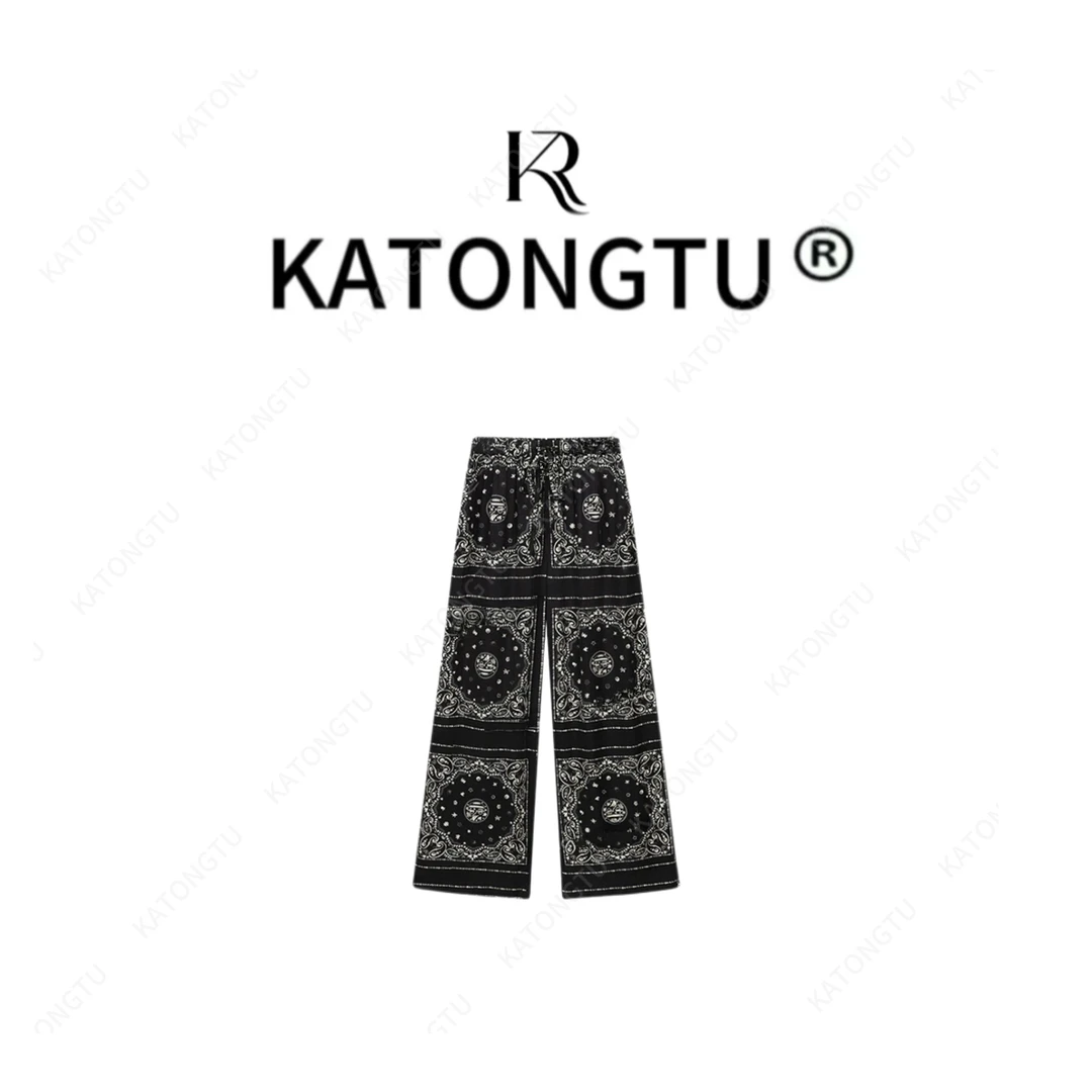 KATONGTU 【苏梅岛】25新款美式复古直通休闲裤  DM2503113
