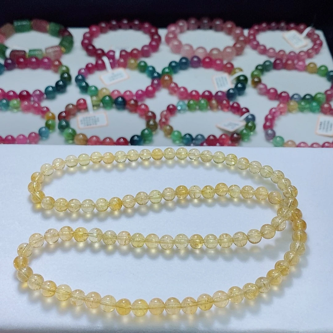 手链未镶嵌碧玺6.3mm左右