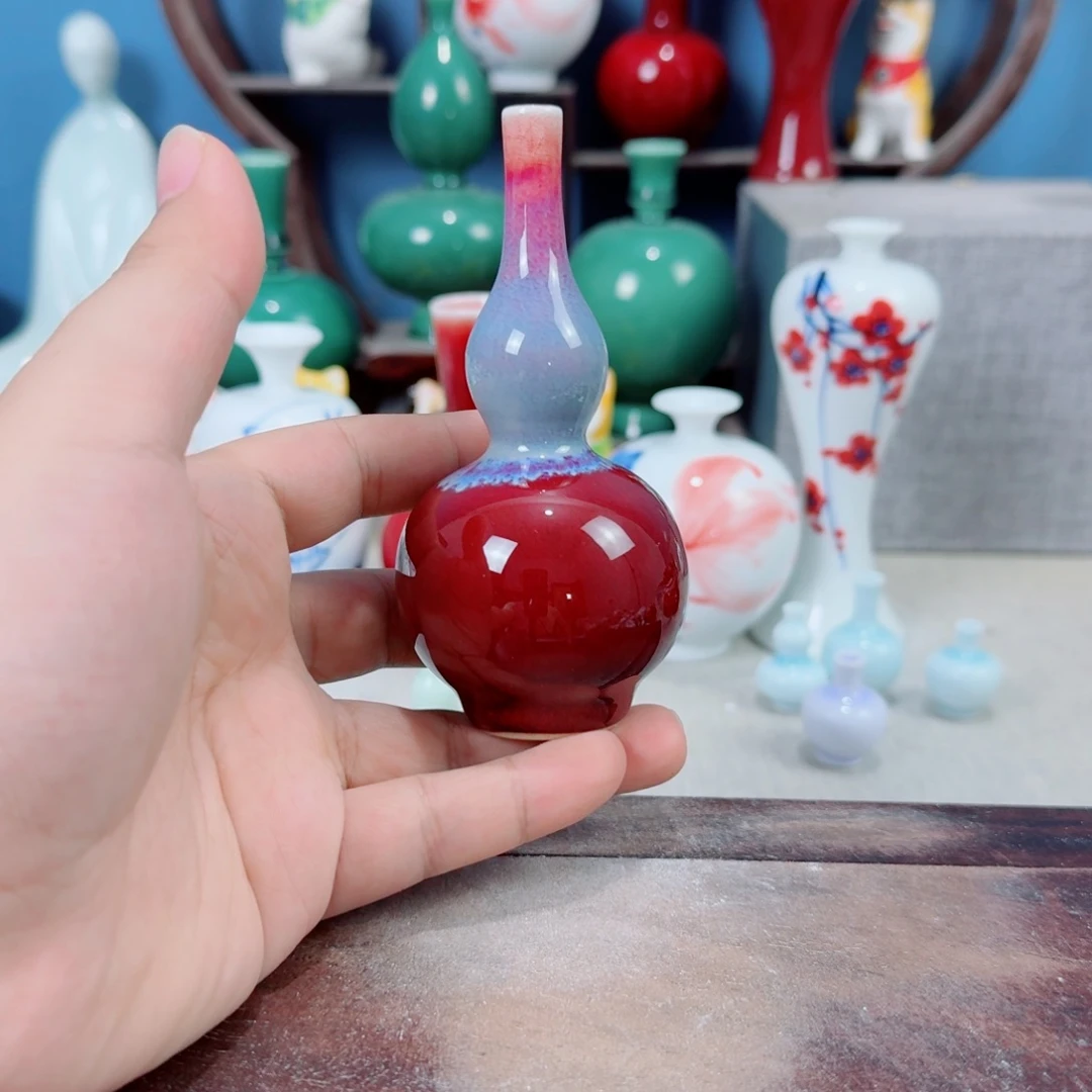 陶瓷手工小花器摆件