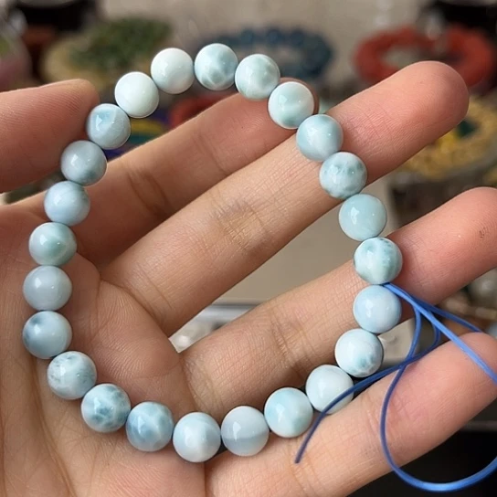 针钠钙石（海纹石）手链未镶嵌矿坑