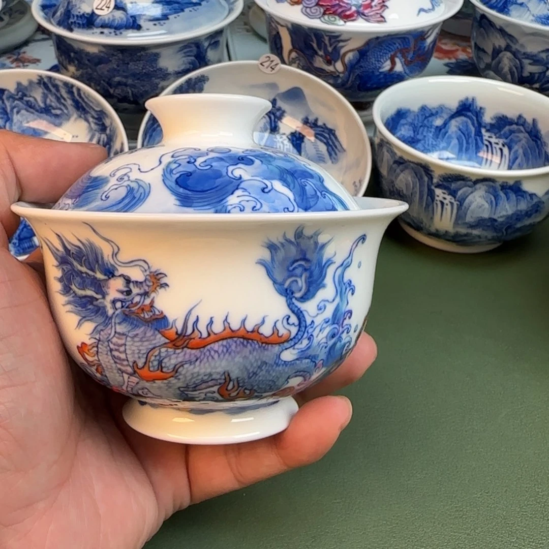 纯手工纯手绘茶具石头259
