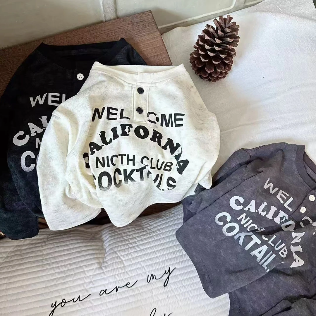 男童打底衫纯棉春秋韩版长袖T恤秋款2025新款时尚洋气儿童潮-1215