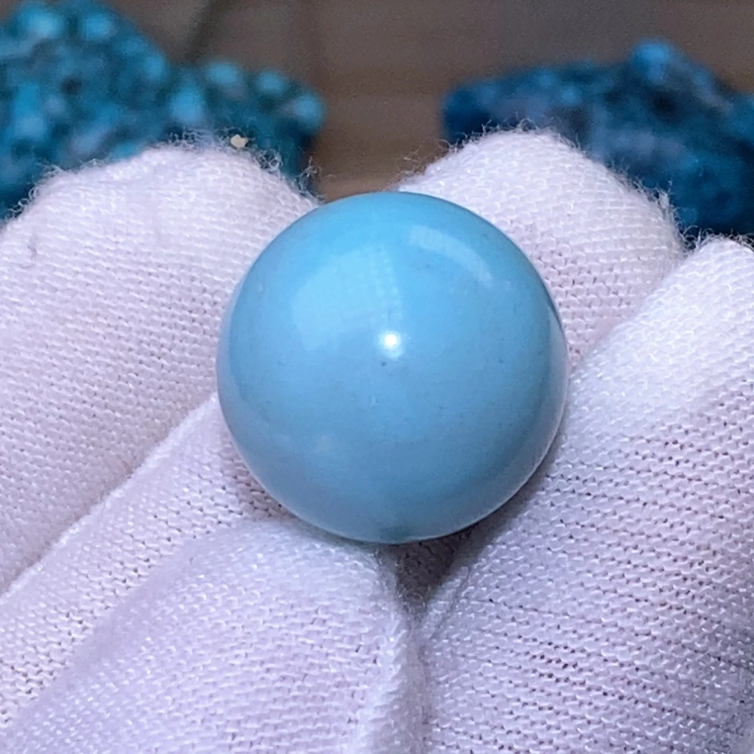 未镶嵌绿松石珠宝奇石16.3mm
