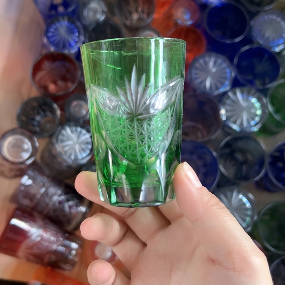 水晶玻璃高脚款微瑕一个