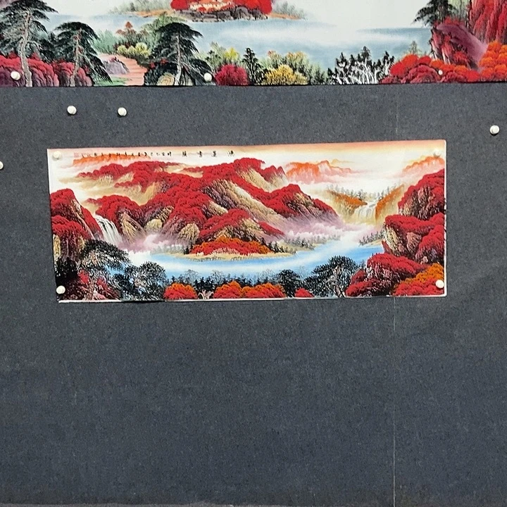 国画小六尺山水一副