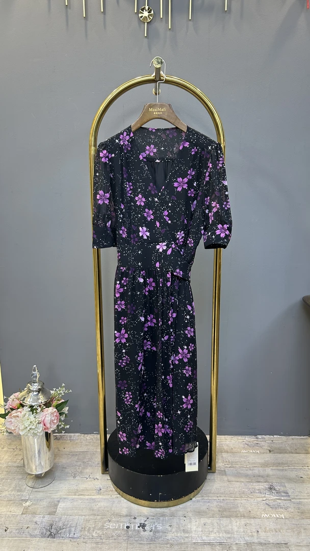 408 优雅精致气质女人味短袖连衣裙裙子法式