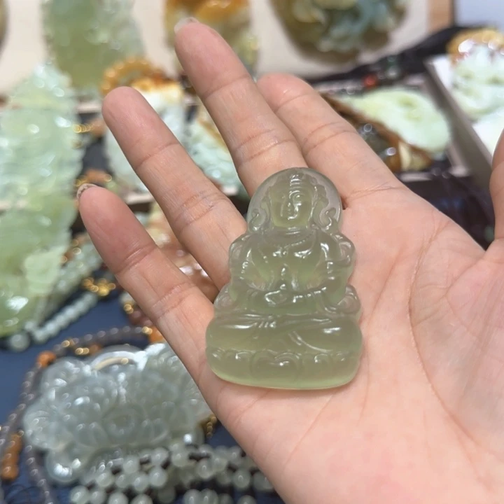蛇纹石玉吊坠合金用****5