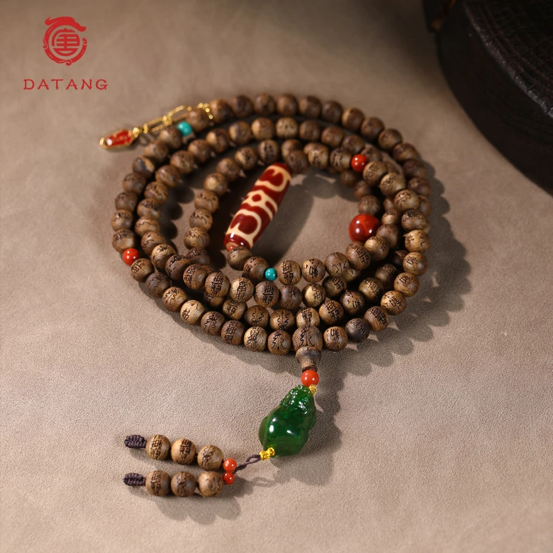 沉香设计款貔貅项链X33325-8