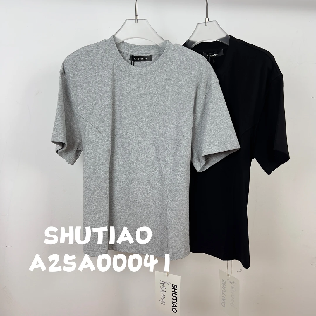 【SHUTIAO】2024秋冬：新款小众设计款T恤A25A00041