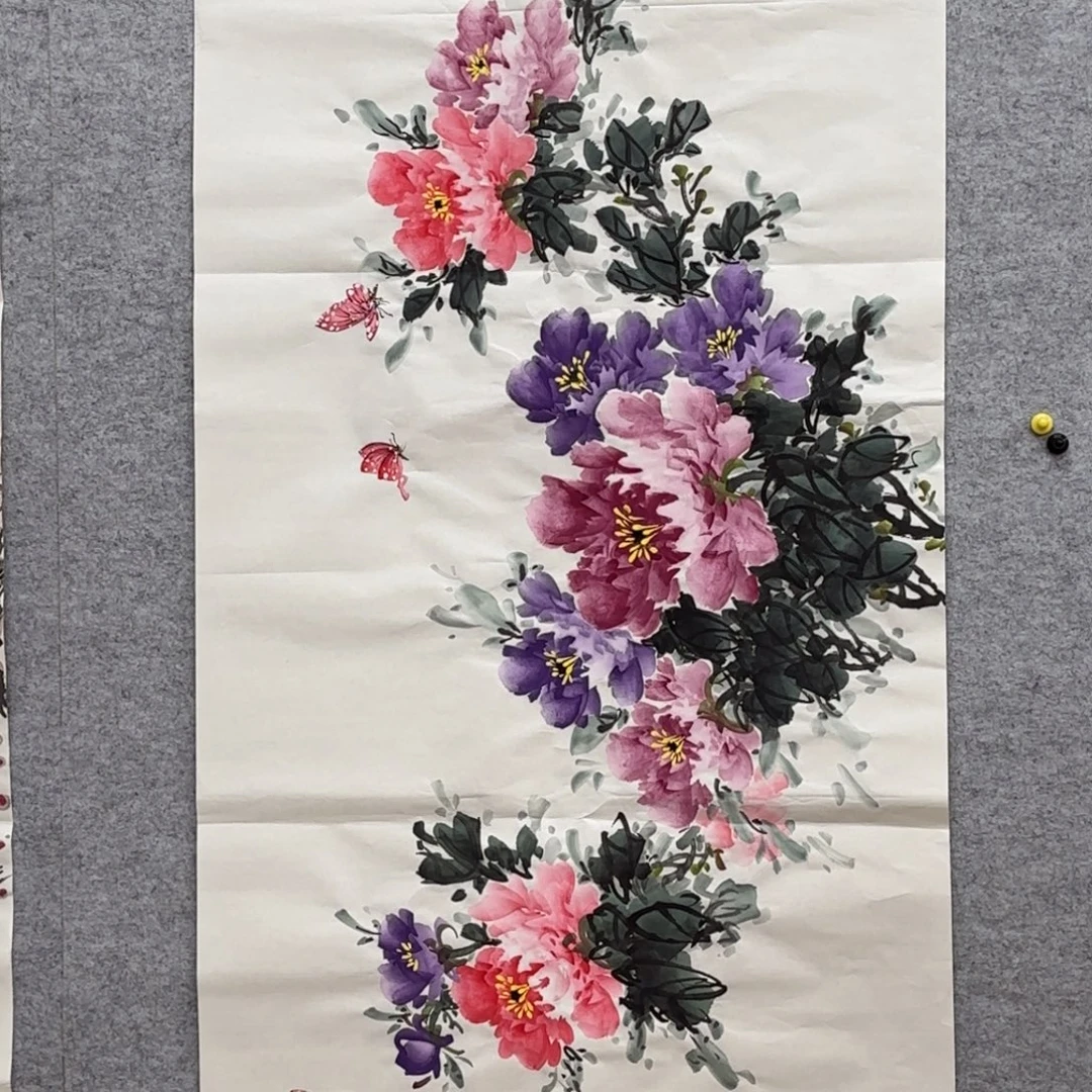国画花鸟等多种鸟类的栖息