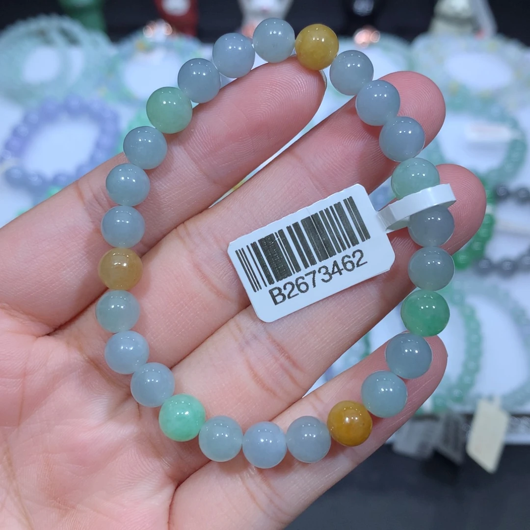 翡翠未镶嵌手串天然