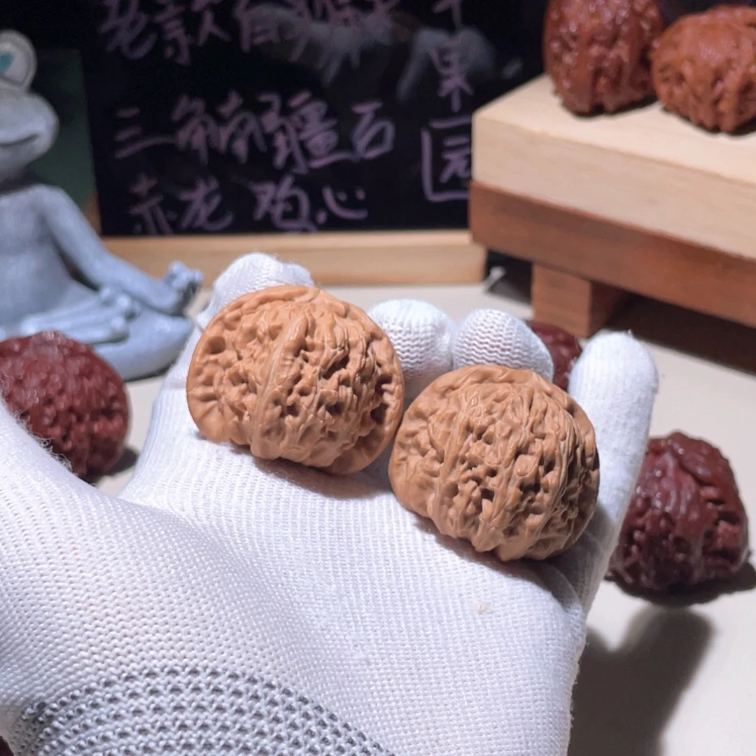 把件文玩核桃白狮子2038，3836