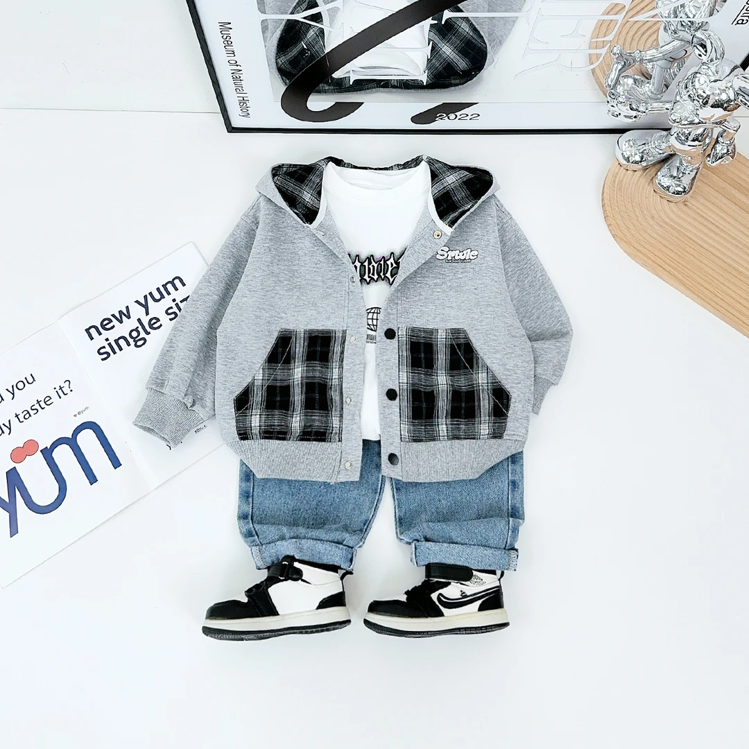 男童外套春秋款2025新款春装儿童夹克洋气 DMC6525 悠悠童话童装