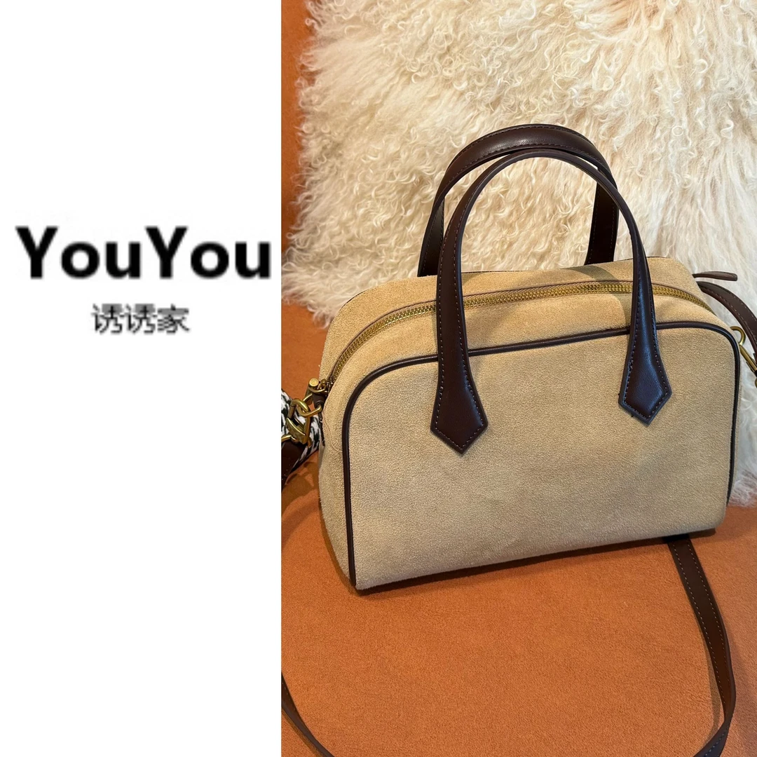 极简风磨砂皮绒大容量包包女时尚百搭通勤