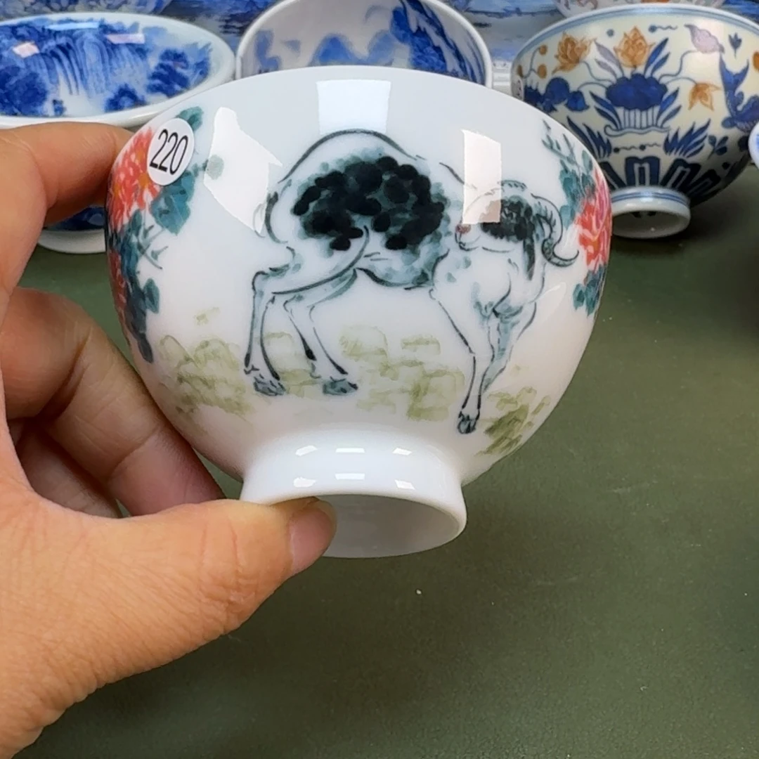 陶景德镇纯手绘茶具圆圆220