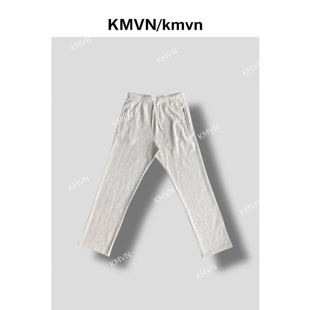 【奶盖】2024秋冬男女同款松紧腰原创设计纯色加绒休闲裤