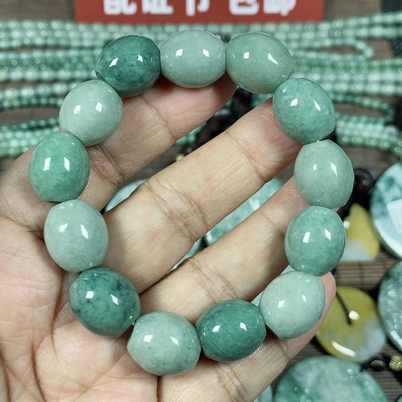 【闪购商品】翡翠颈饰未镶嵌玉手链男款卡13.8