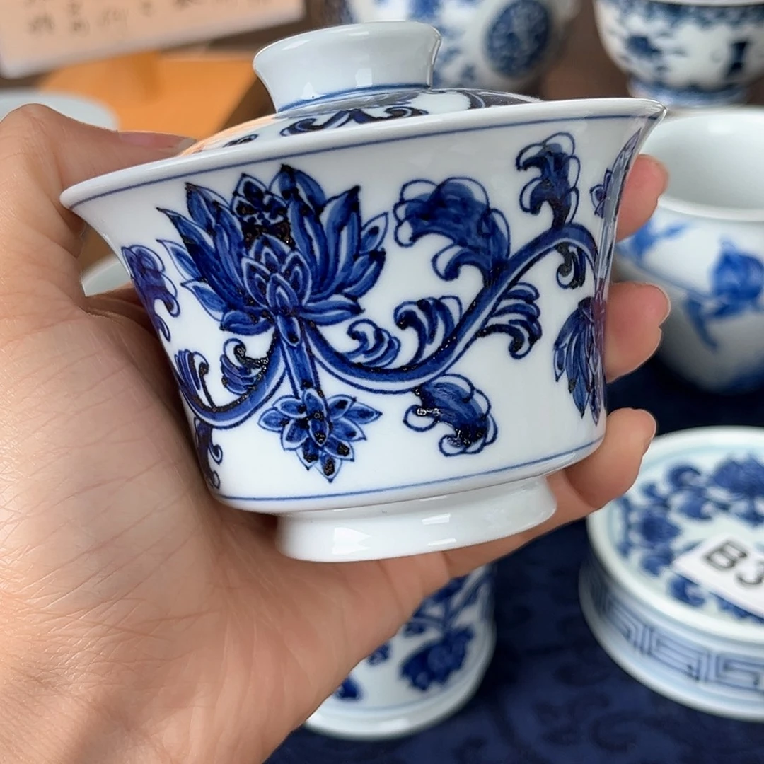 景德镇手工手绘茶具321
