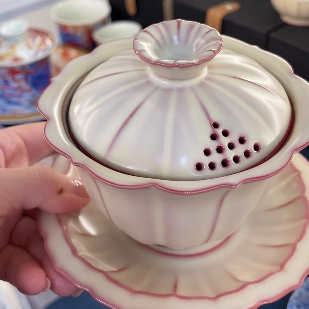 陶景德陶瓷盖碗茶具