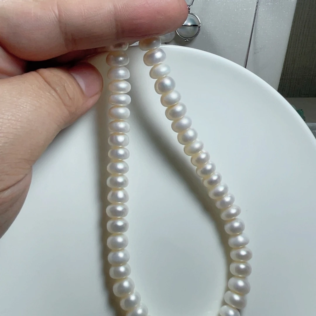 淡水珍珠颈饰14K金镶嵌