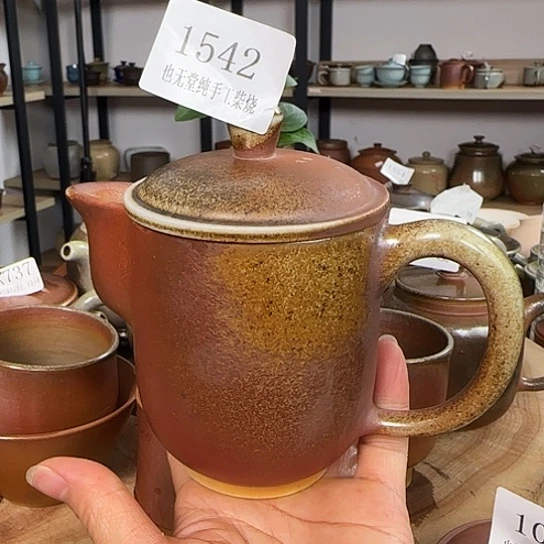 纯柴烧手工办公宝瓶