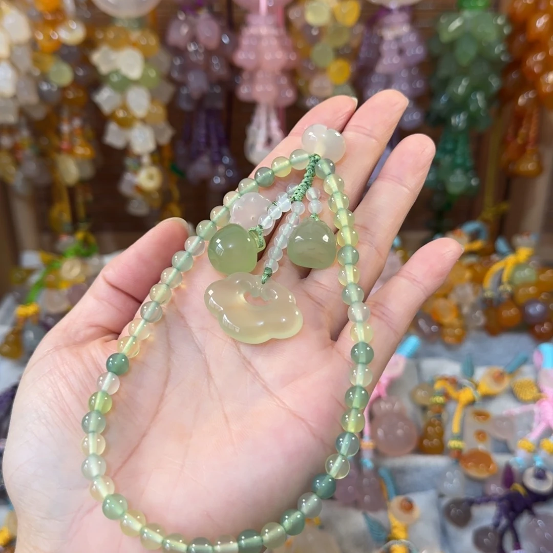 玛瑙/玉髓未镶嵌手机挂件
