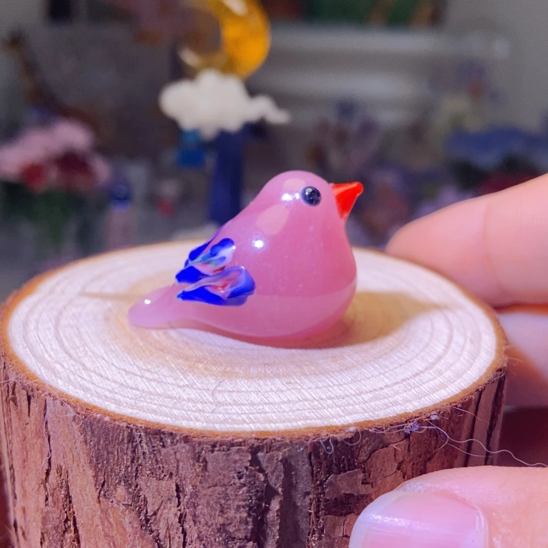 琉璃手工艺品小鸟