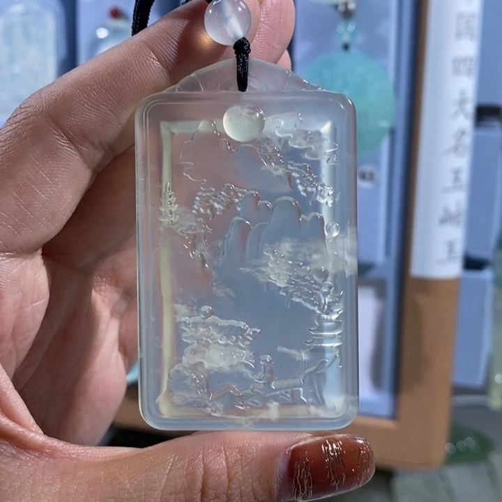 酷***~岫玉未镶嵌吊坠吊坠