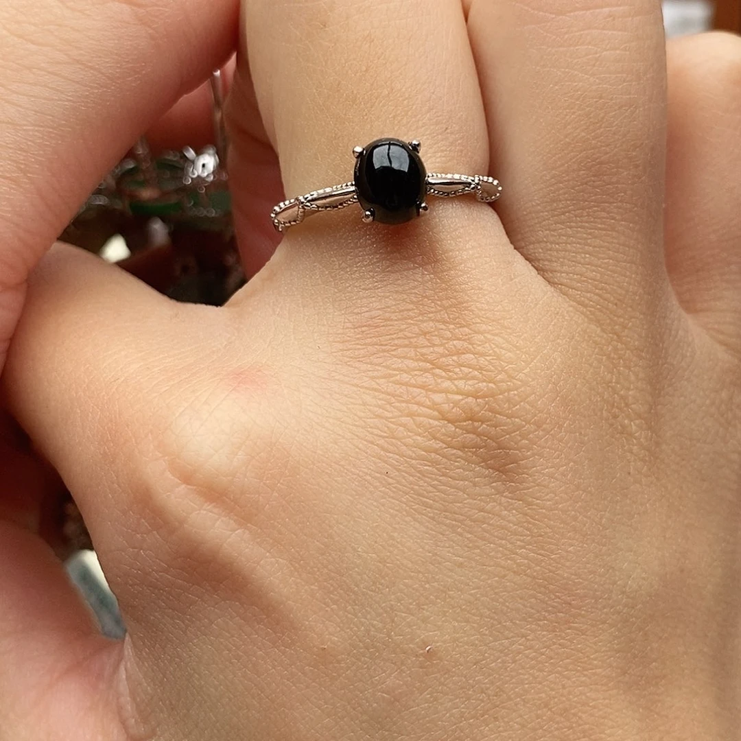 翡翠银S925镶嵌戒指13