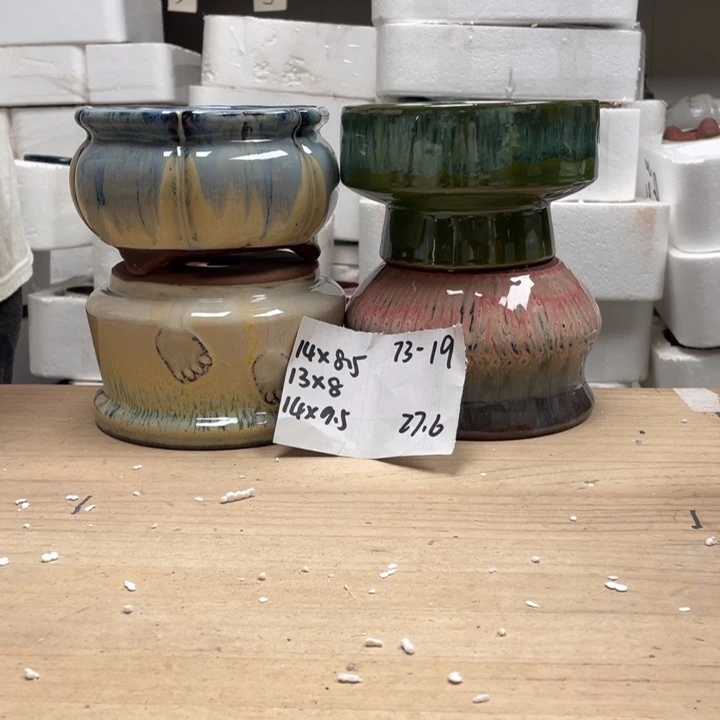 紫砂花盆多肉陶土花盆微瑕19