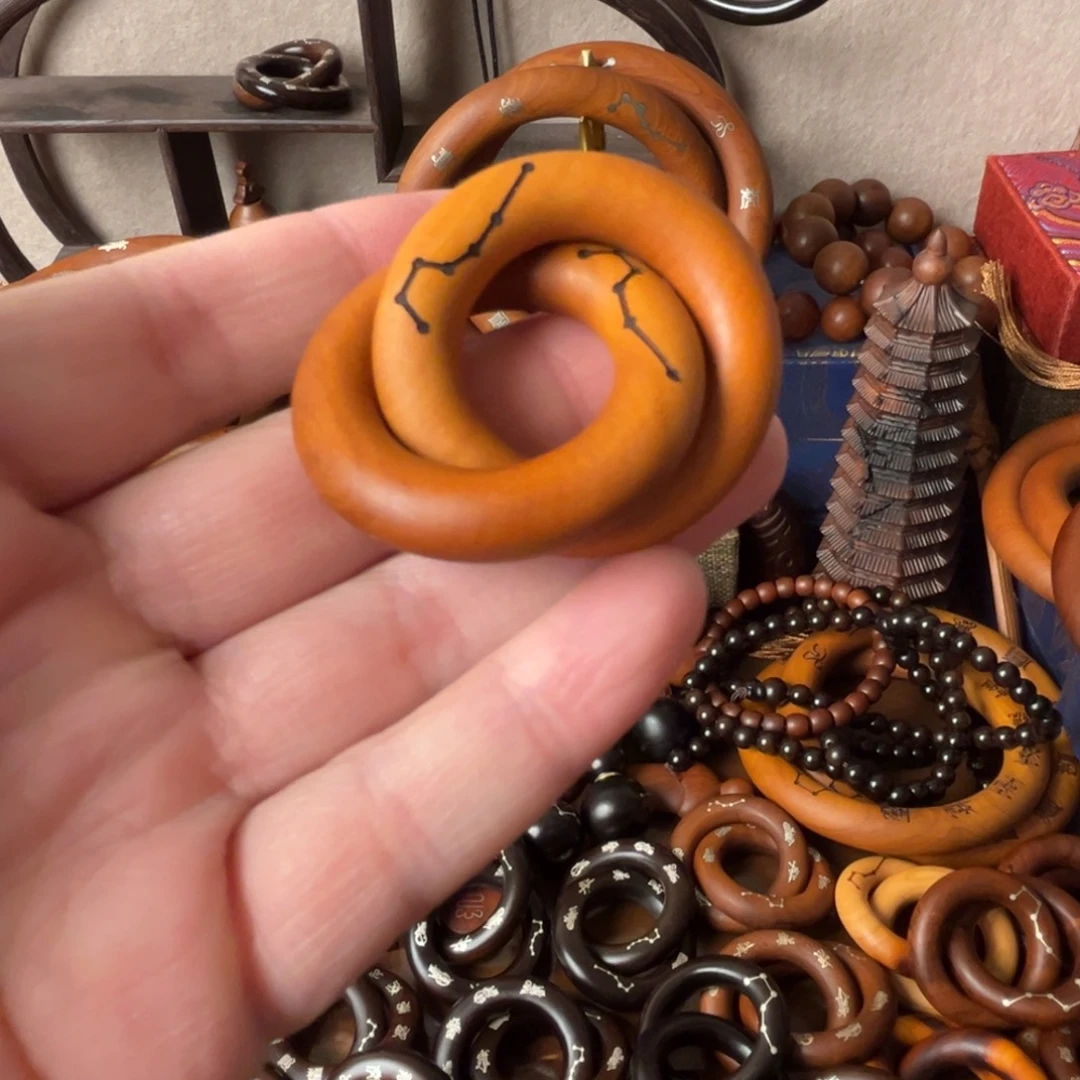 枣木老料乾坤圈六七星2.5