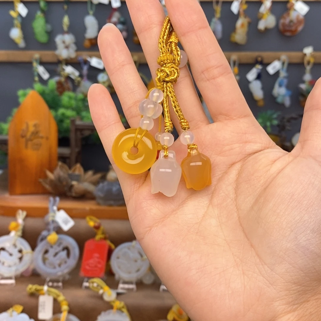 玛瑙/玉髓车挂未镶嵌666666