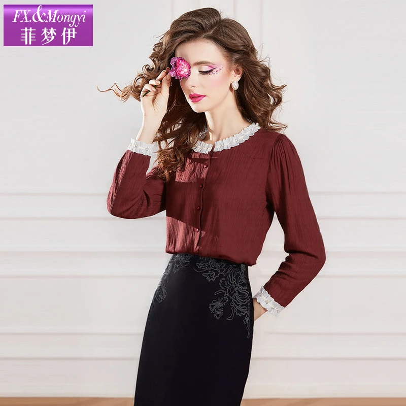 菲梦伊新款时尚衬衫上衣FXCC1019